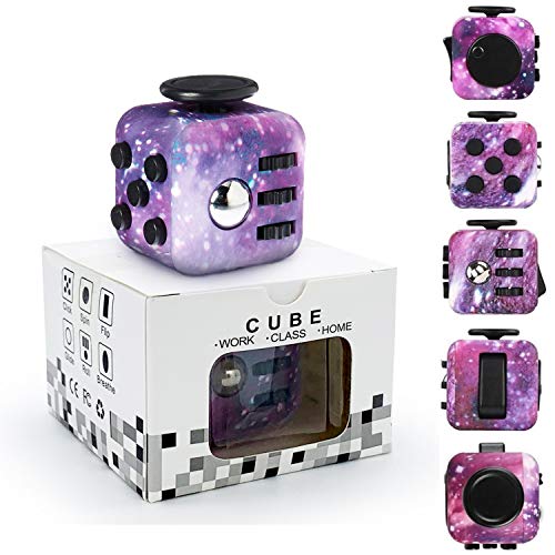 Yetech Cubo Anti-estrees，Galaxy Juguete Antiestrés Stress Cube para