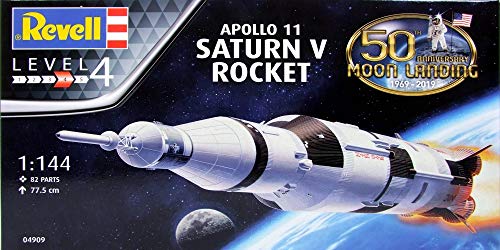 Revell - Maqueta Apollo Saturn V, kit modello, escala 1:144 (4909) (04