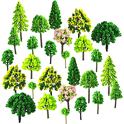 Mlysnd Arboles Maqueta, 55 Piezas Diorama árboles en Miniatura Hecho 