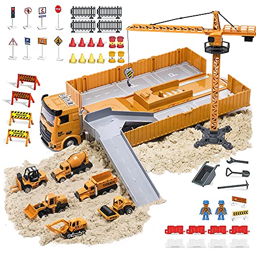 OR OR TU Construcción Camión Vehículos de Juguete para Niños con E