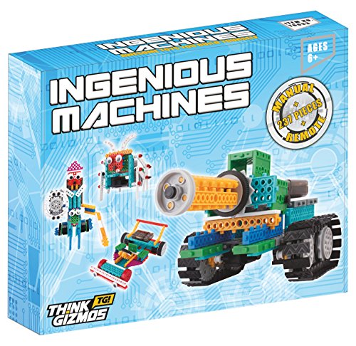 ThinkGizmos Robot Kit para niños – Maquina Ingeniosa de Juguete a C